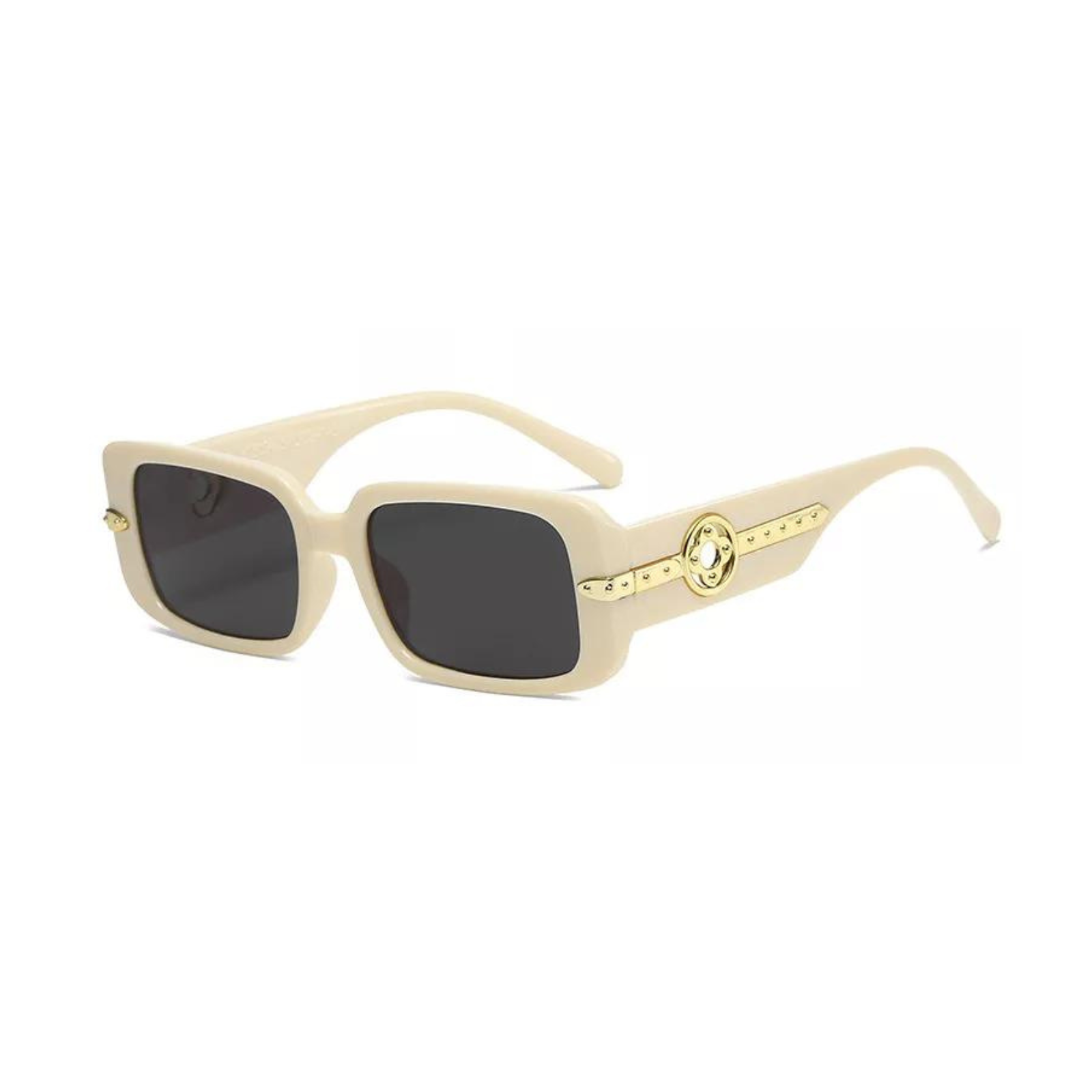 Kate Square Rectangle Sunglasses / Beige