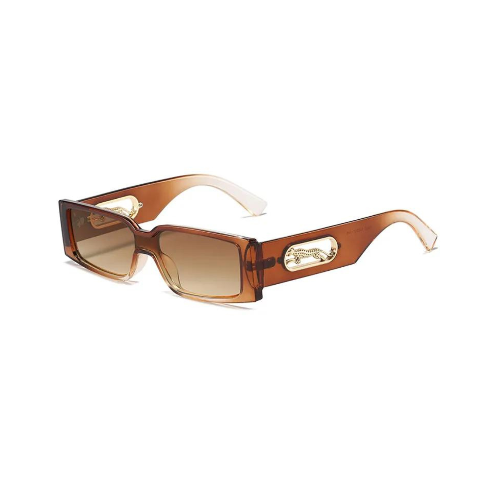 Jagger Sunglasses / Brown + White
