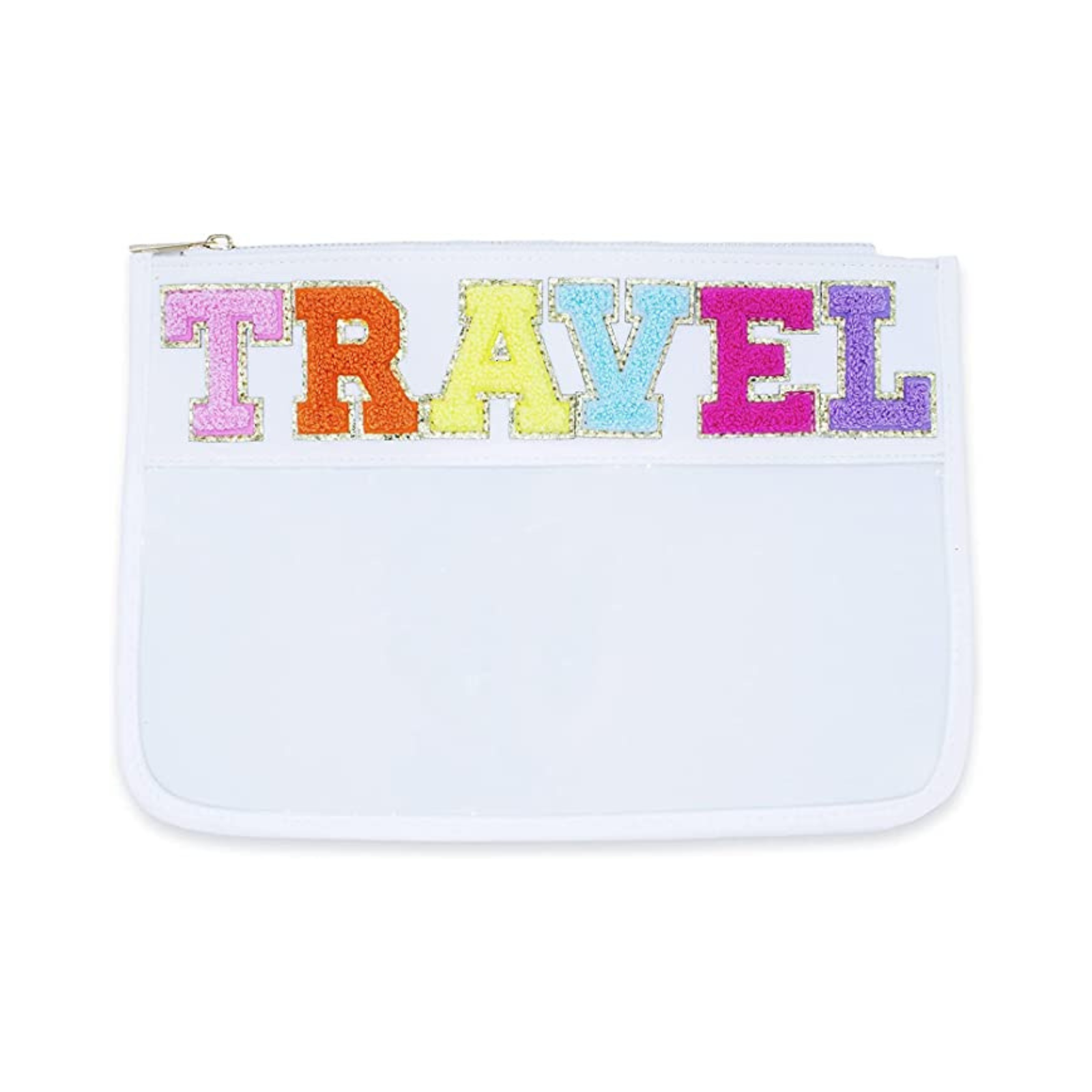 Travel Bag (White + Clear Plastic)