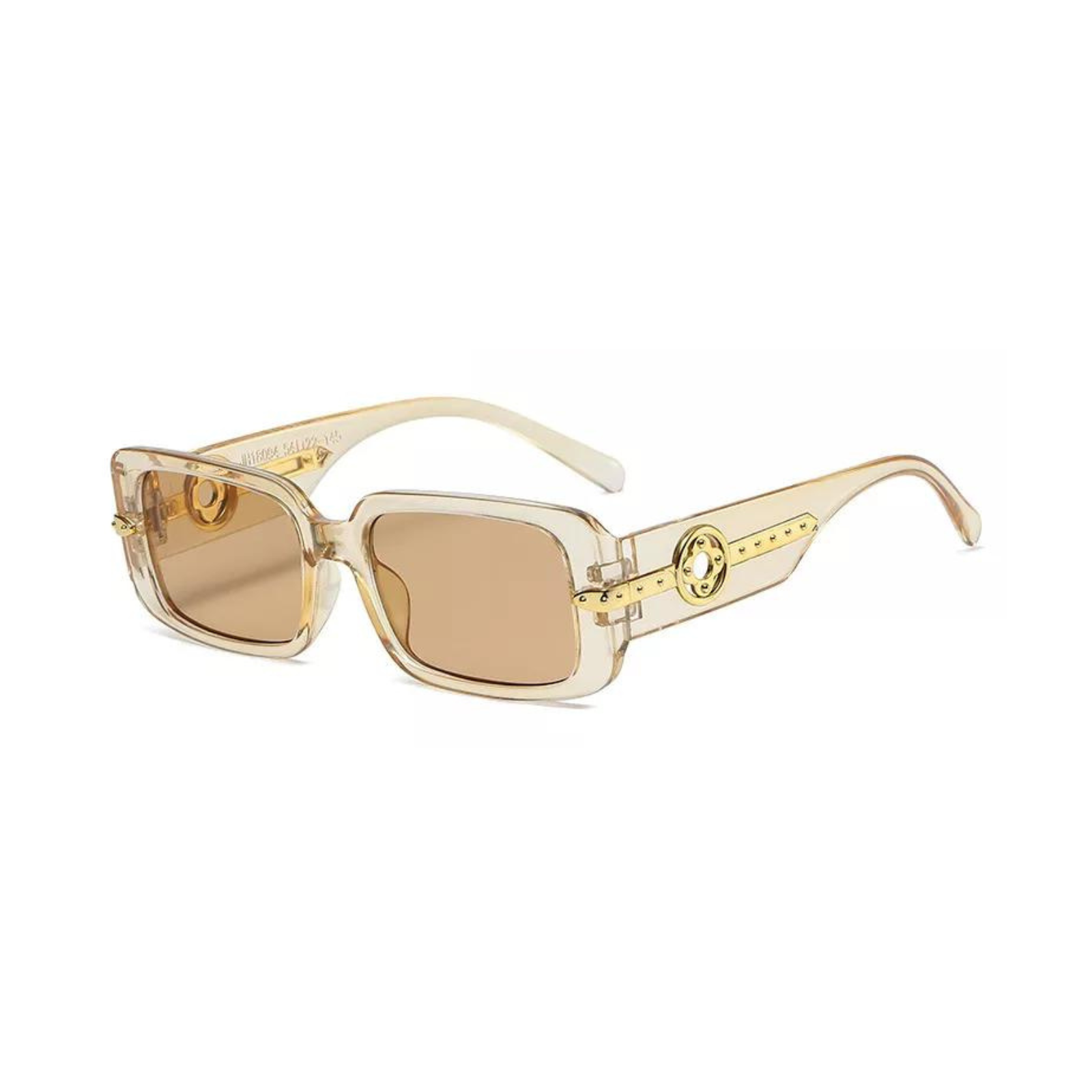 Kate Square Rectangle Sunglasses / Tea