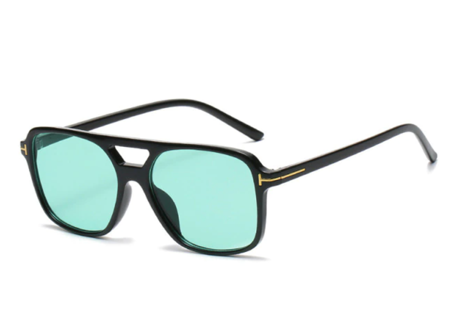 Tessa Green Aviator Sunglasses