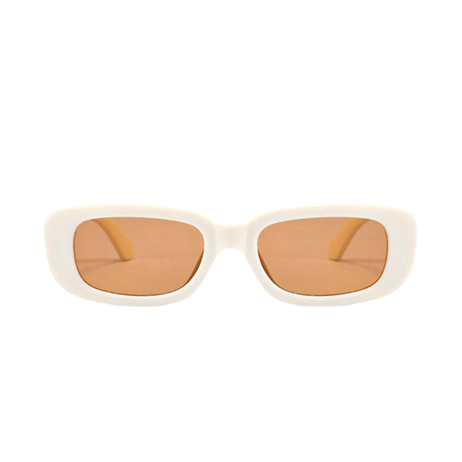 Sadie Sunglasses in White / Brown